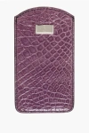 Corneliani Embossed Leather Badge Case With Crocodile Effect Grösse Unica