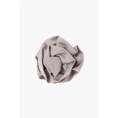 Corneliani Embroide Silk Lapel Women's Brooch