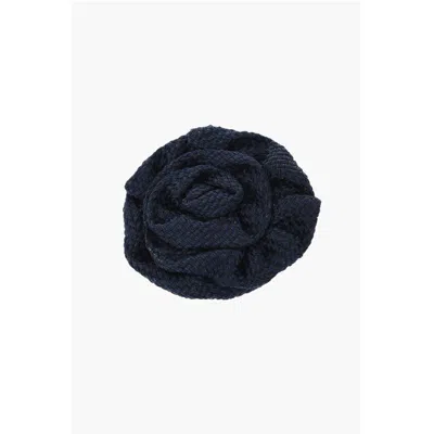Corneliani Embroide Silk Lapel Women's Brooch