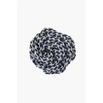 Corneliani Embroide Silk Lapel Women's Brooch