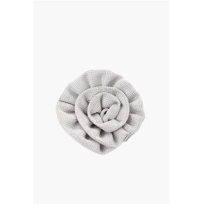 Corneliani Embroide Silk Lapel Women's Brooch