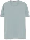 Corneliani Embroidered-logo T-shirt In Blue