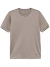 Corneliani Embroidered-logo T-shirt In Grey