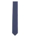 Corneliani Embroidered Patterned Tie In Blue