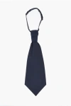 Corneliani Cc Collection Embroidered Virgin Wool Blend Ascot Tie