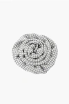 Corneliani Embroidered Silk Lapel Brooch