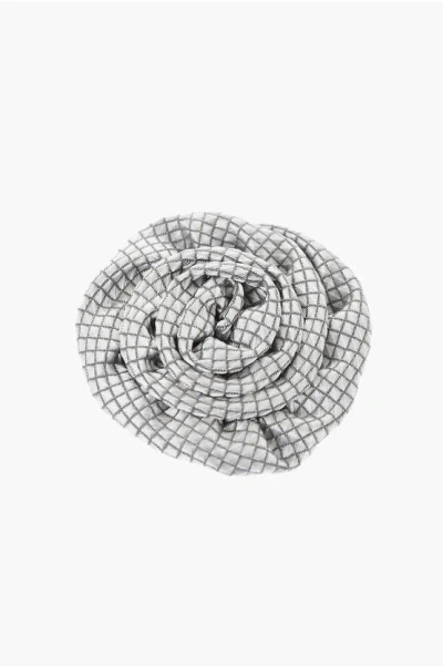 Corneliani Embroidered Silk Lapel Brooch