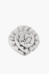 Corneliani Embroidered Silk Lapel Brooch