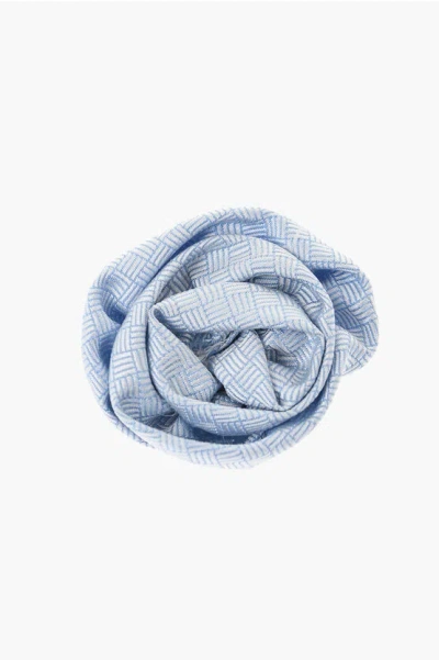 Corneliani Embroidered Silk Lapel Brooch