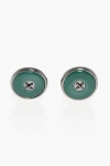 Corneliani Enamelled Brass Button Cufflinks Grösse Unica