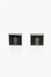 Corneliani Enamelled Brass Squared Cufflinks Grösse Unica