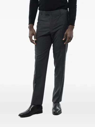 Corneliani Exposed-seam Tailored Trousers In Black