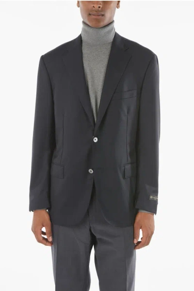 Corneliani Extrafine Virgin Wool Leader Soft Blazer With Notch Lapel