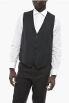 Corneliani Extrafine Virgin Wool Vest With Flush Pockets