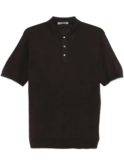CORNELIANI FINE KNIT POLO SHIRT