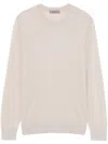 Corneliani Fine-knit T-shirt In Neutrals