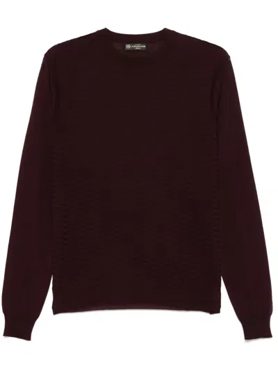 Corneliani Fine-knit T-shirt In Red