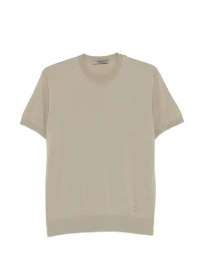 Corneliani Fine-knit T-shirt In Neutral