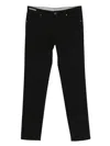 Corneliani Five-pocket Cotton Trousers In Black