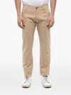Corneliani Five-pocket Belt-loop Trousers In Neutral