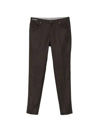 Corneliani Schmale Five-pocket-hose In Brown