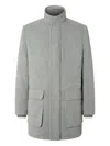 Corneliani Flap-pocket Wool Jacket In Gray