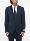 Corneliani Flap-pocket Single-breasted Suit In Blue