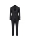 Corneliani Flap-pocket Suit In Black