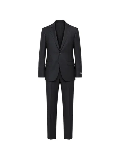 Corneliani Flap-pocket Suit In Black