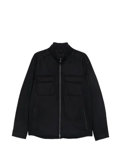 Corneliani Jacke Mit Klappentaschen In Black