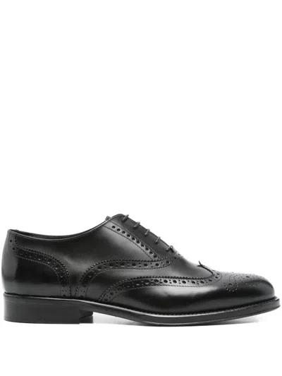 Corneliani Flat Shoes In Black