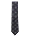 Corneliani Floral-pattern Tie In Blue