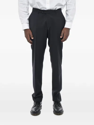 Corneliani Four-pocket Hidden-closure Trousers In Transparent