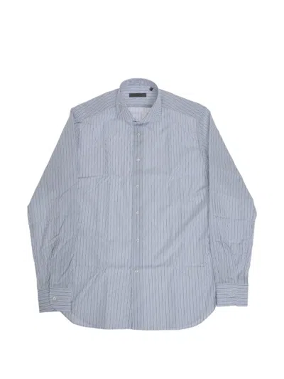 Corneliani French-collar Striped Shirt In Multi