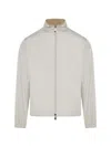 Corneliani Full-zip Jacket In Neutral