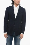 Corneliani Fulltime Blended Wool Blazer With Fuzzy Motif