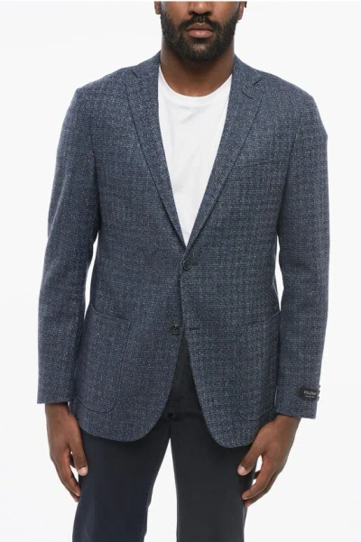 Corneliani Fulltime Virgin Wool Blazer With Patch Pockets