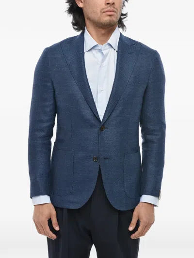 Corneliani Gate Peak-lapel Blazer In Multi