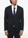 Corneliani Gate Single-breasted Blazer In Black
