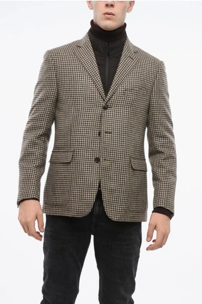 Corneliani Geometric Motif Blazer With Removable Padded Inner