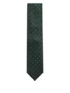 Corneliani Geometric-pattern Tie In Green