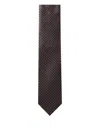 Corneliani Geometric-pattern Tie In Brown