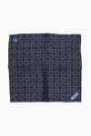Corneliani Geometric Patterned Silk Pocket Square Grösse Unica