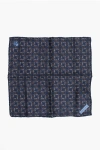Corneliani Geometric Patterned Silk Pocket Square Grösse Unica