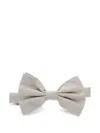 Corneliani Geometric-pattern Bow Tie In Neutrals