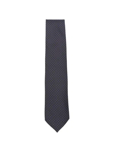 Corneliani Geometric-print Tie In Black