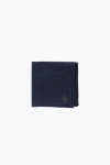 Corneliani Gingham Check Motif Wool Pocket Handkerchief