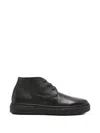 Corneliani Grainy-leather Boots In Black