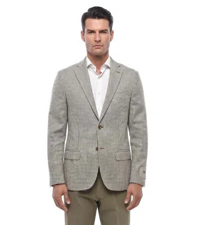 CORNELIANI GREEN NOTCHED LAPEL BLAZER
