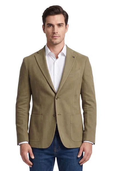 CORNELIANI GREEN SINGLE BREASTED BLAZER
